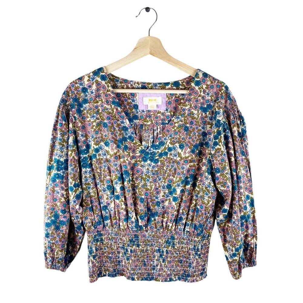 Anthropologie Maeve Odette Smocked
Floral Blouse S - Picture 7 of 10